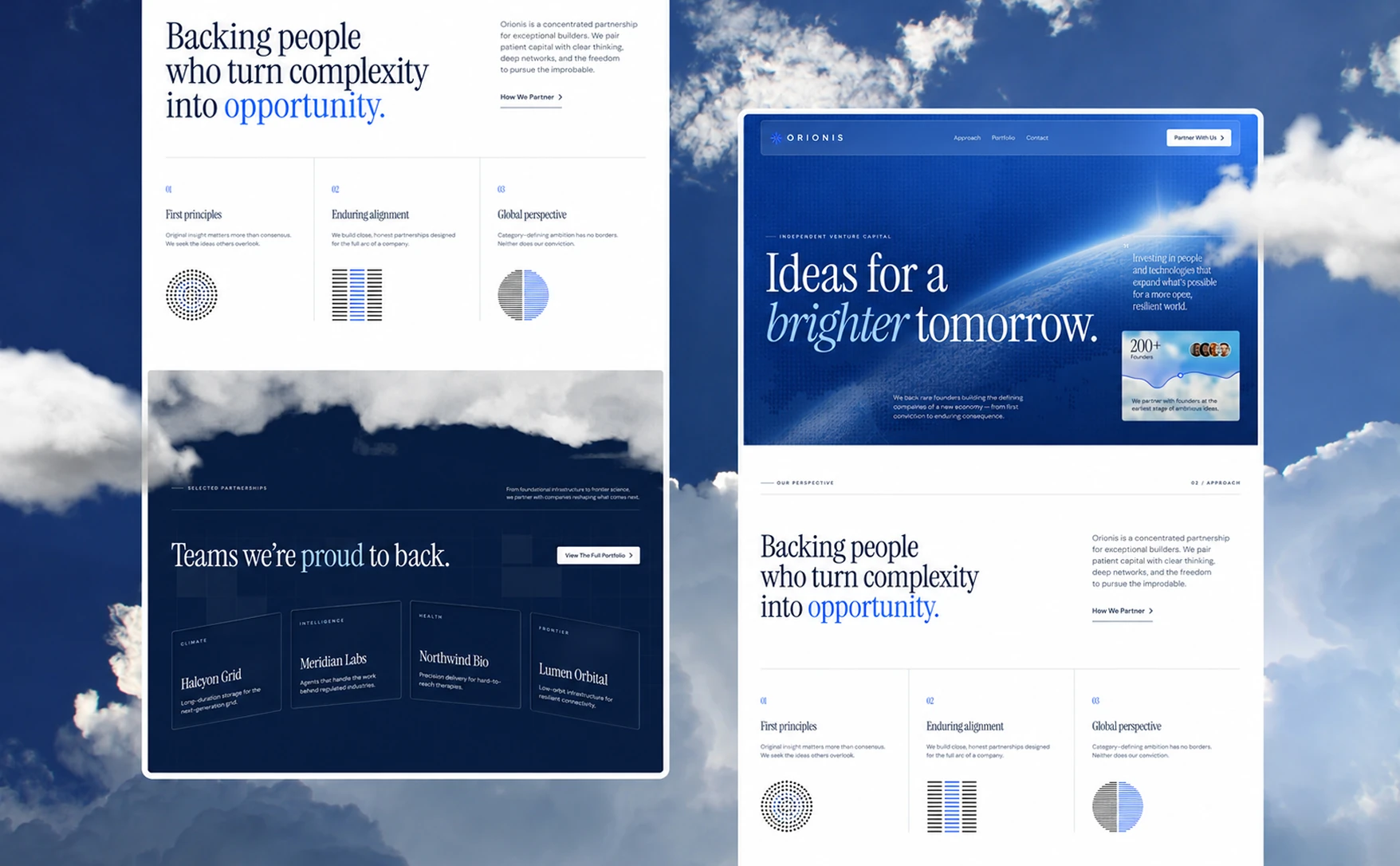 Orionis, venture capital website